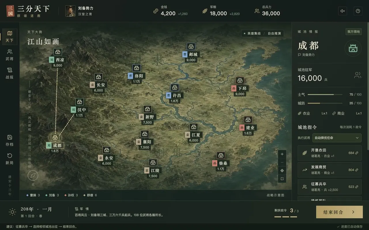 三分天下 · 百将风云
